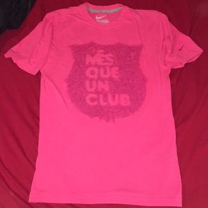 Nike Barcelona FC “Mes Que Un Club” shirt.
